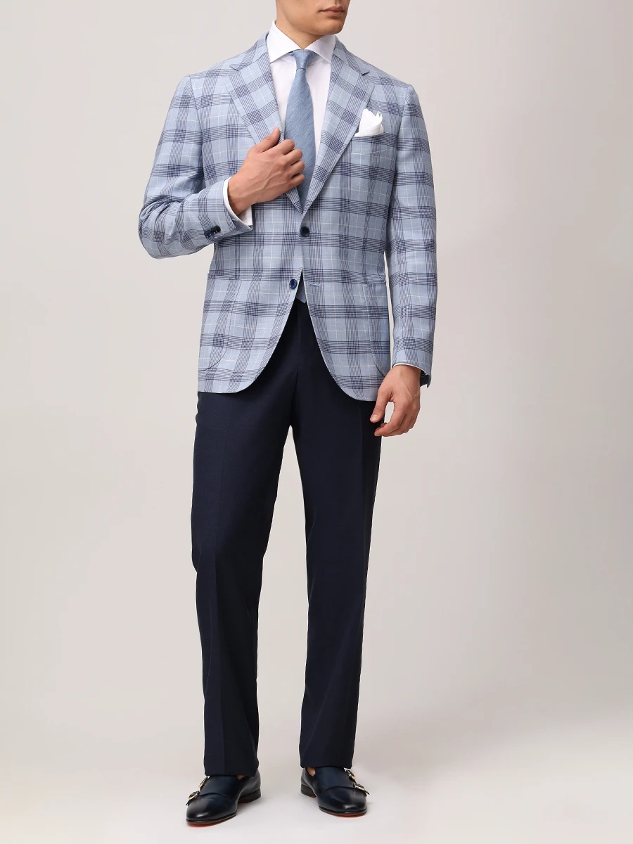 Пиджак шерстяной STILE LATINO GUFAUSTO25 GM12458 A15 Клетка  Фото 2