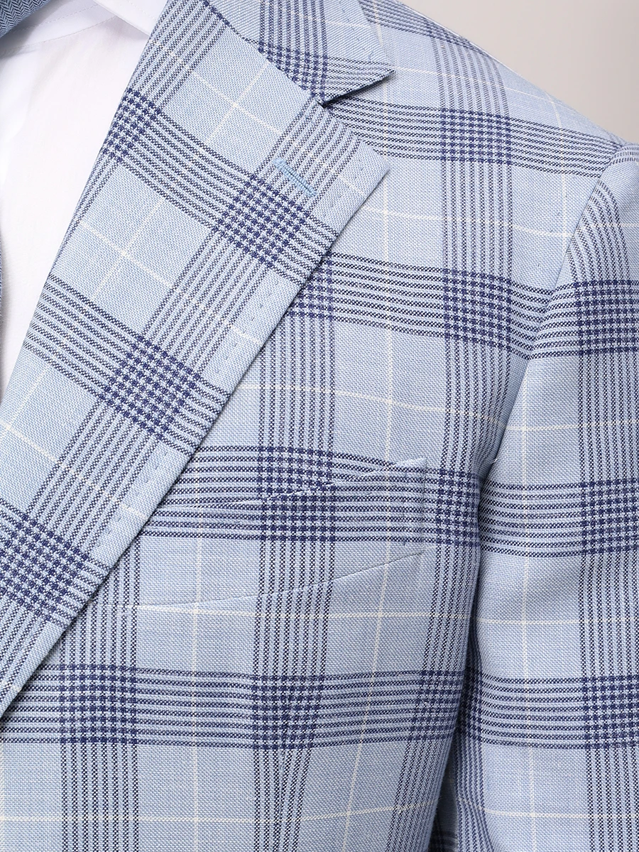 Пиджак шерстяной STILE LATINO GUFAUSTO25 GM12458 A15 Клетка  Фото 5