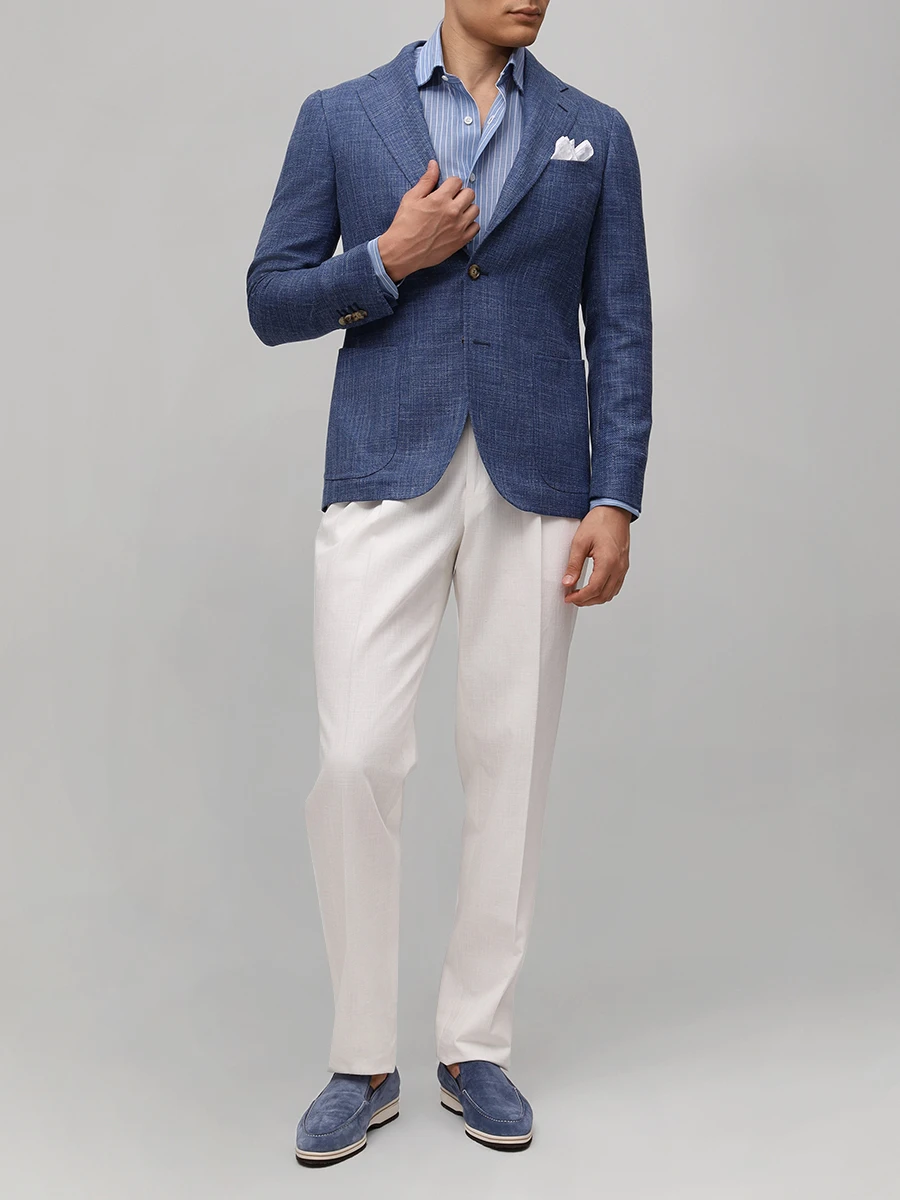 Пиджак шерстяной STILE LATINO GUFAUSTO25 GM12546 B15 Синий  Фото 2