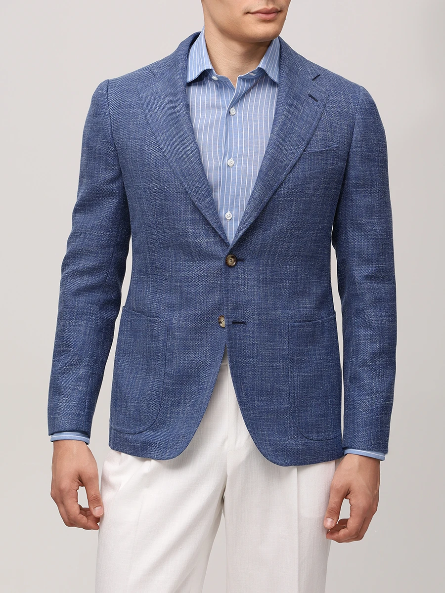 Пиджак шерстяной STILE LATINO GUFAUSTO25 GM12546 B15 Синий  Фото 4