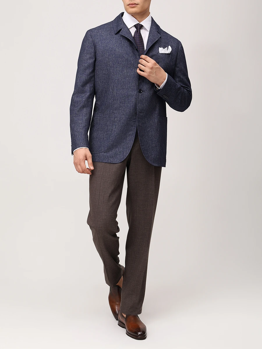 Пиджак однотонный STILE LATINO GUDUBAI GM12515 B30 Синий  Фото 2