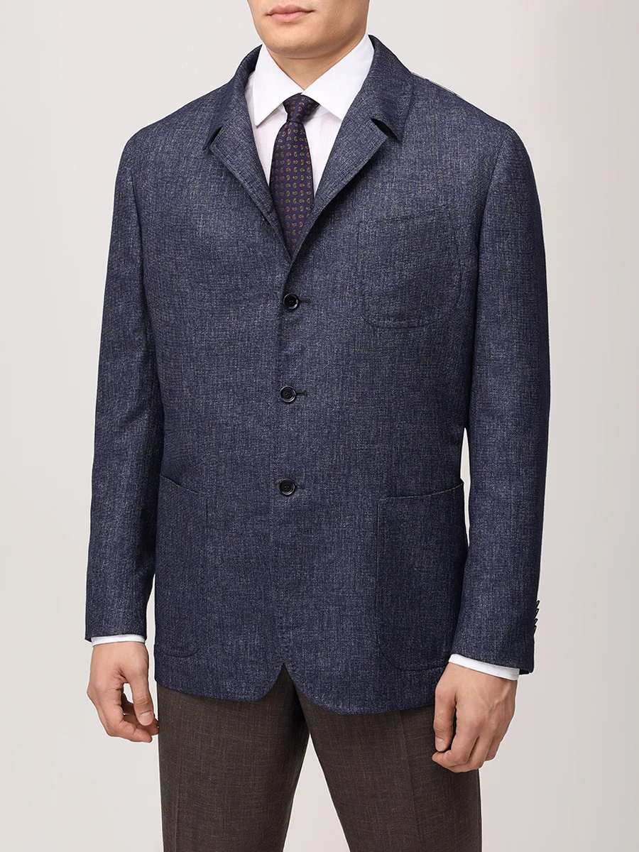 Пиджак однотонный STILE LATINO GUDUBAI GM12515 B30 Синий  Фото 4