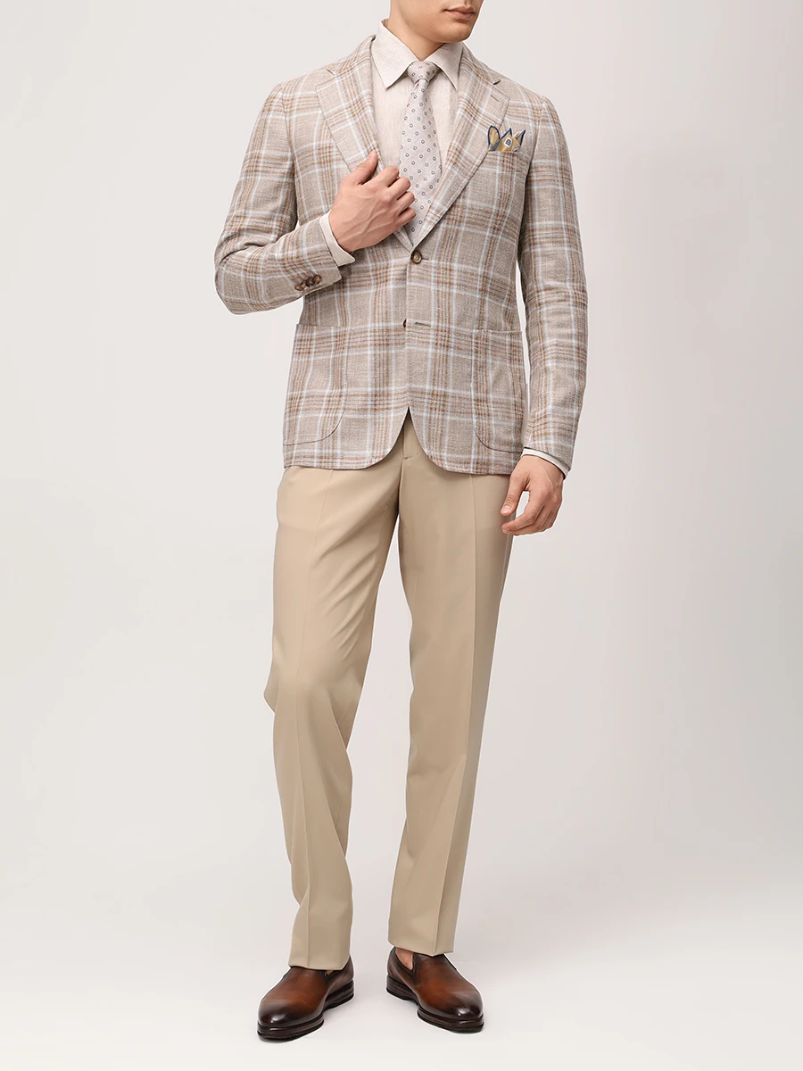 Пиджак шерстяной STILE LATINO GUFAUSTO25 GM12539 N20 Бежевый  Фото 2