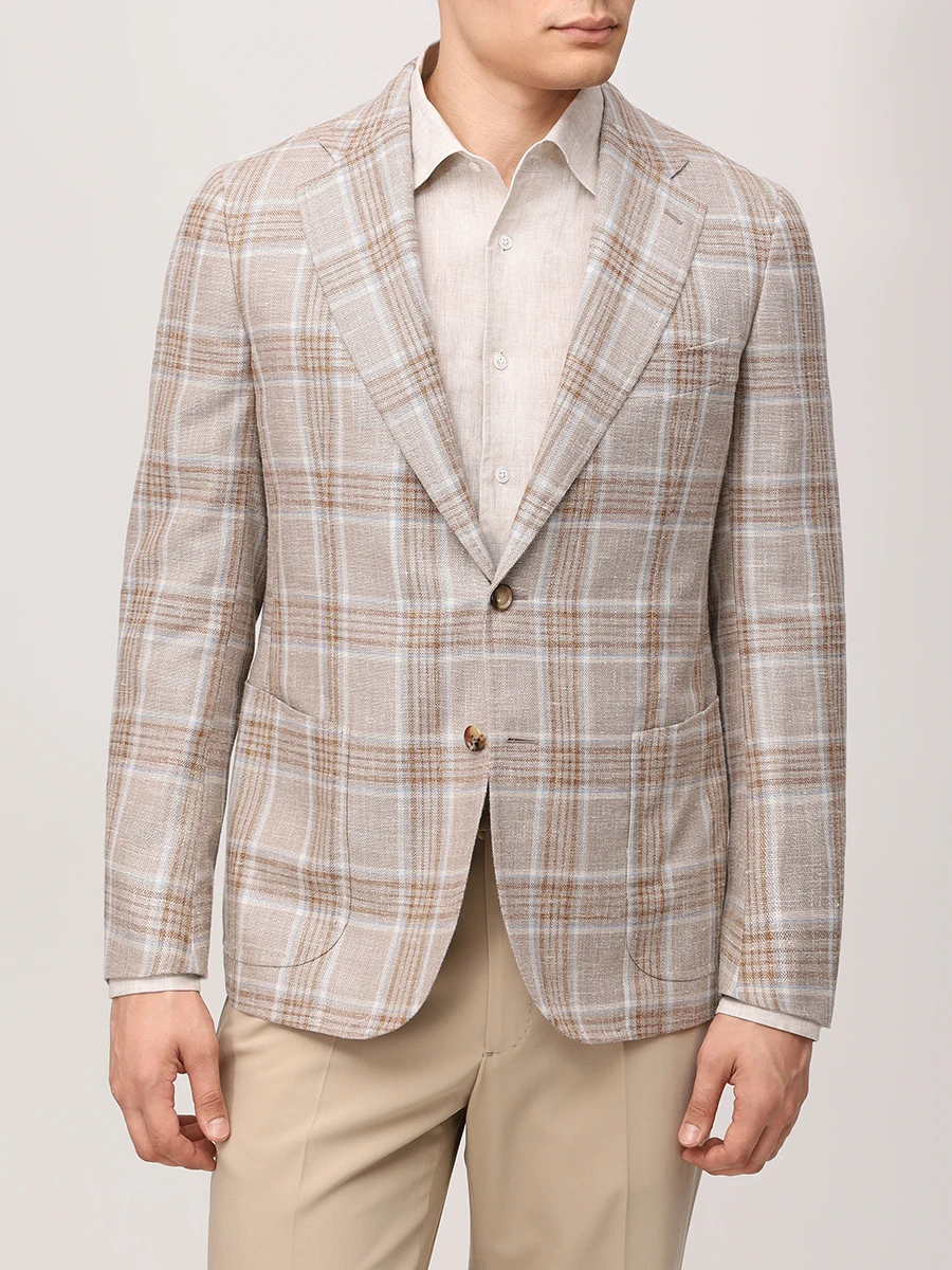 Пиджак шерстяной STILE LATINO GUFAUSTO25 GM12539 N20 Бежевый  Фото 4