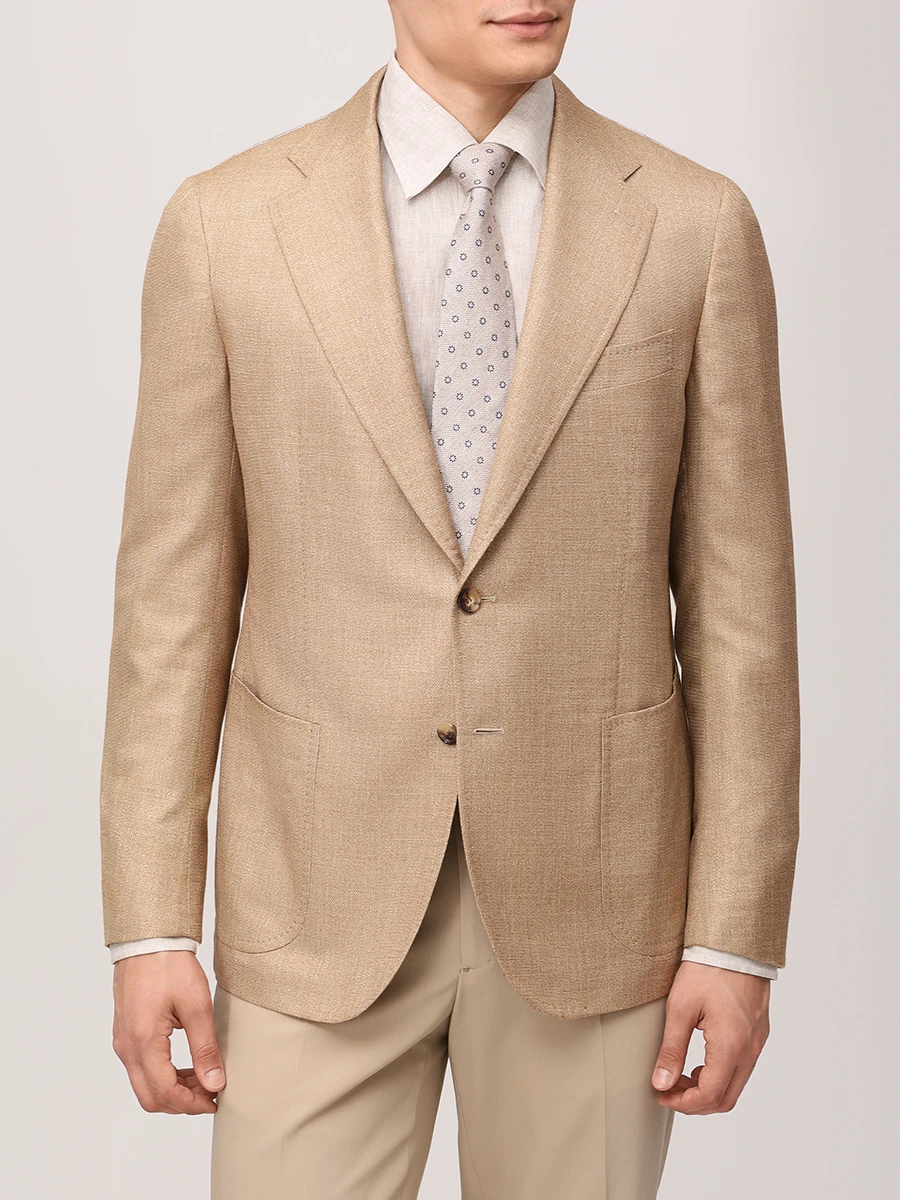 Пиджак однотонный STILE LATINO GUFAUSTO25 GM12515 N10 Бежевый  Фото 4