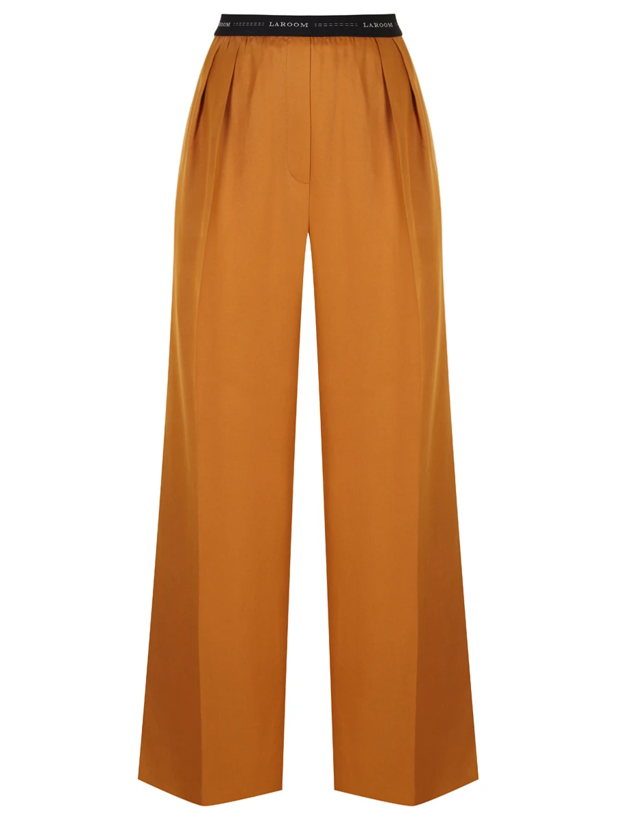 Брюки из тенселя LAROOM Basic-2123-10 Горчичный Желтый 