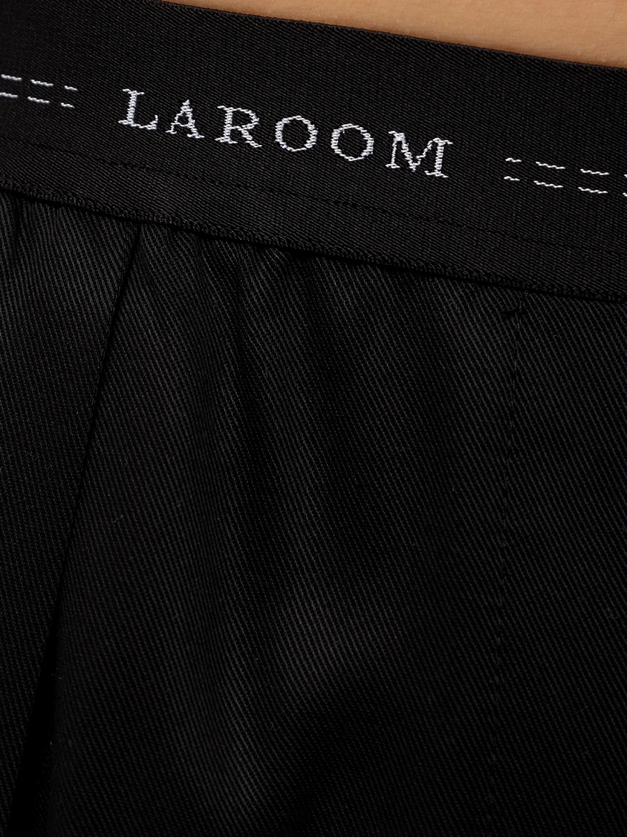 Брюки однотонные LAROOM Basic-2123-1 Черный  Фото 6