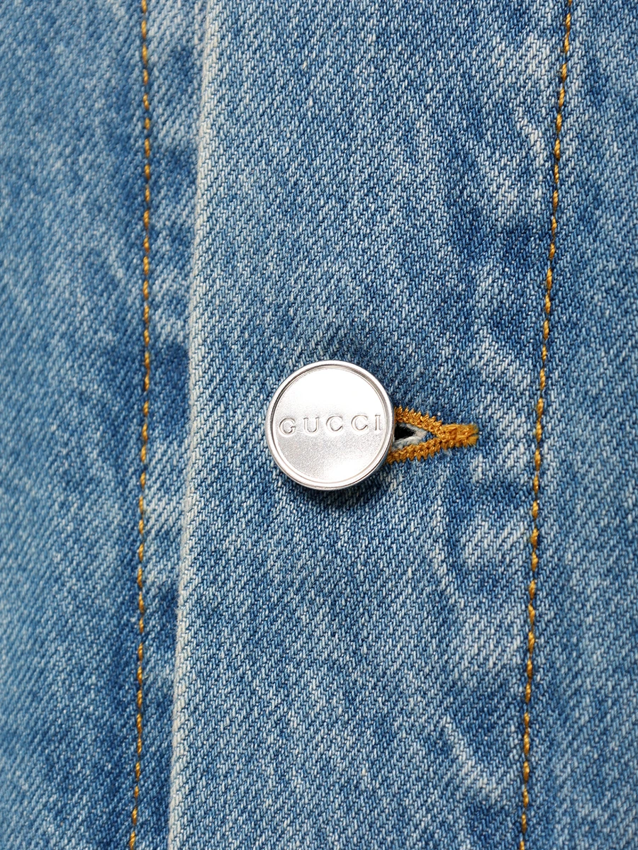 Куртка джинсовая GUCCI 815625XDC6W4492 Голубой  Фото 6