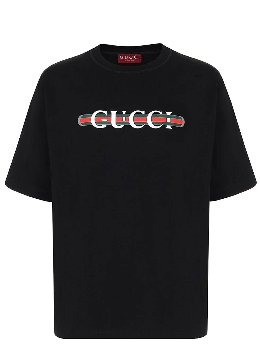 Футболка хлопковая GUCCI 784361XJGTE1152 Принт 