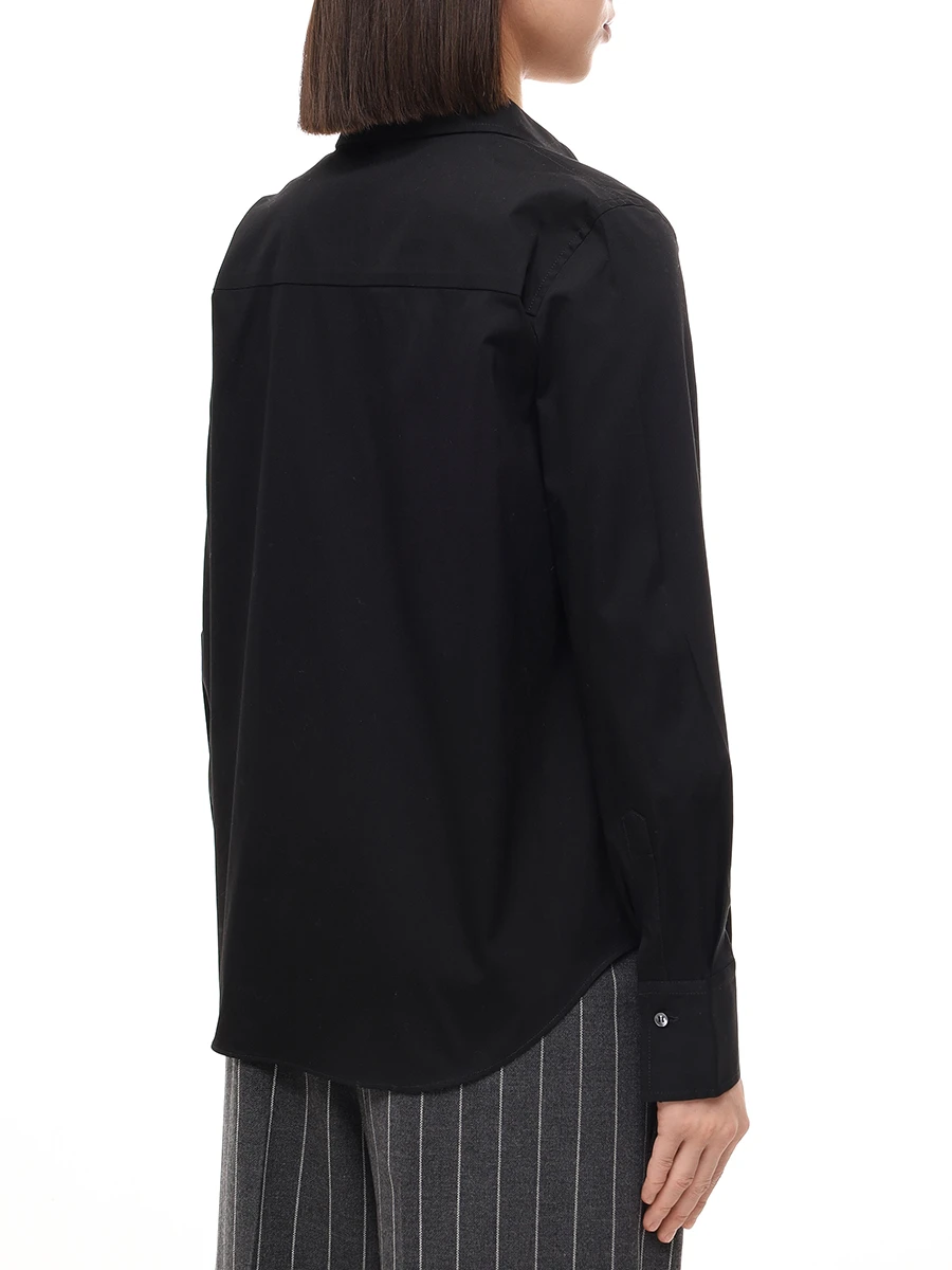 Рубашка хлопковая BRUNELLO CUCINELLI M0091MA626 C101 Черный  Фото 3