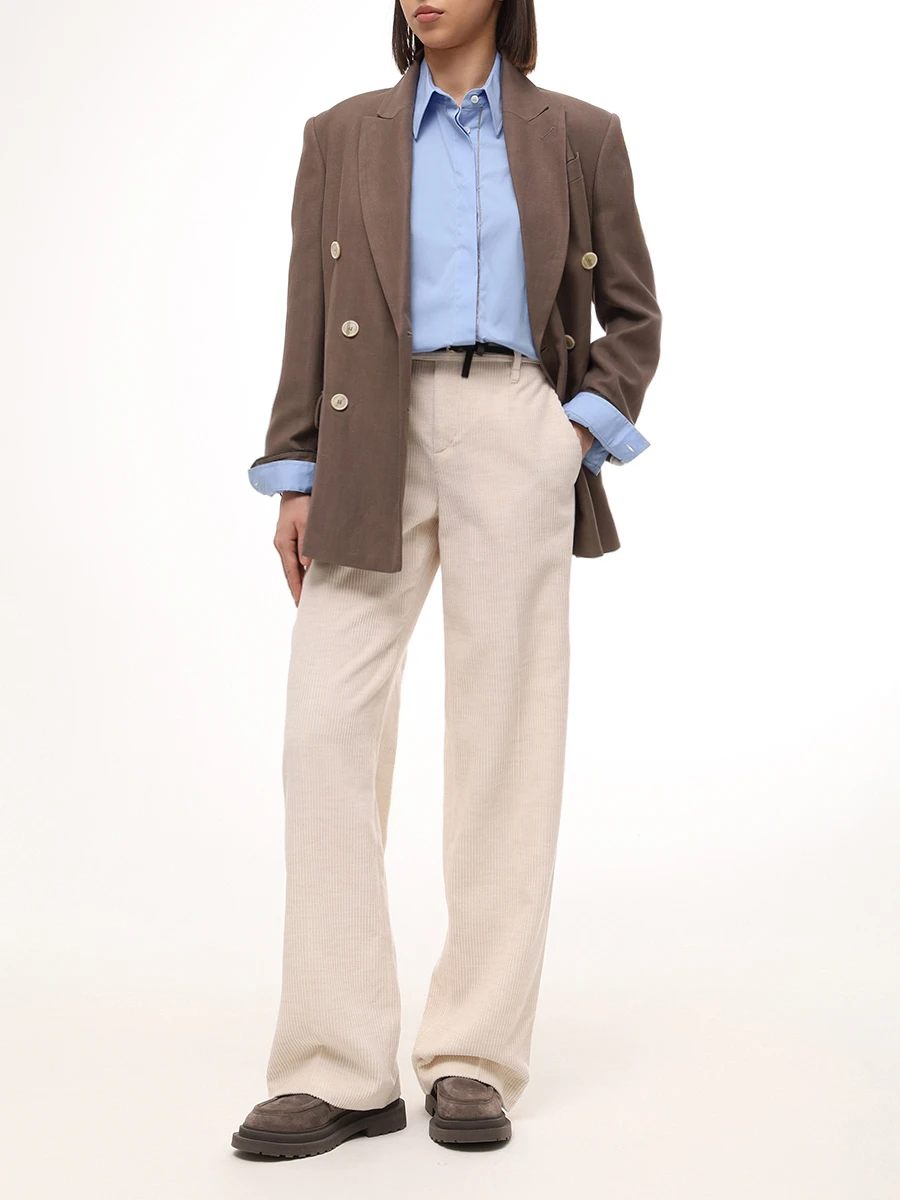 

Рубашка хлопковая, Голубой, M0091MA636 C6172