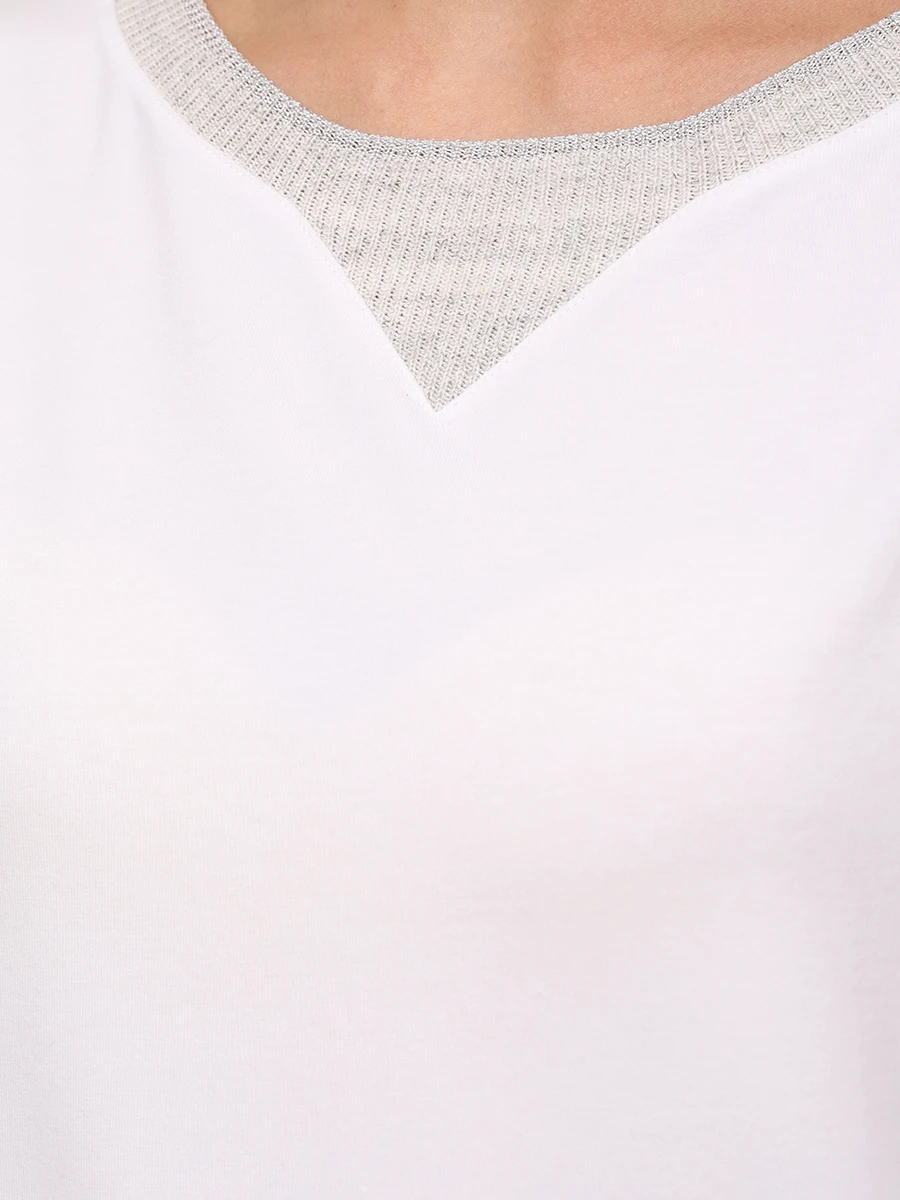 Футболка хлопковая PANICALE D361641G/MC 0101 Белый  Фото 5