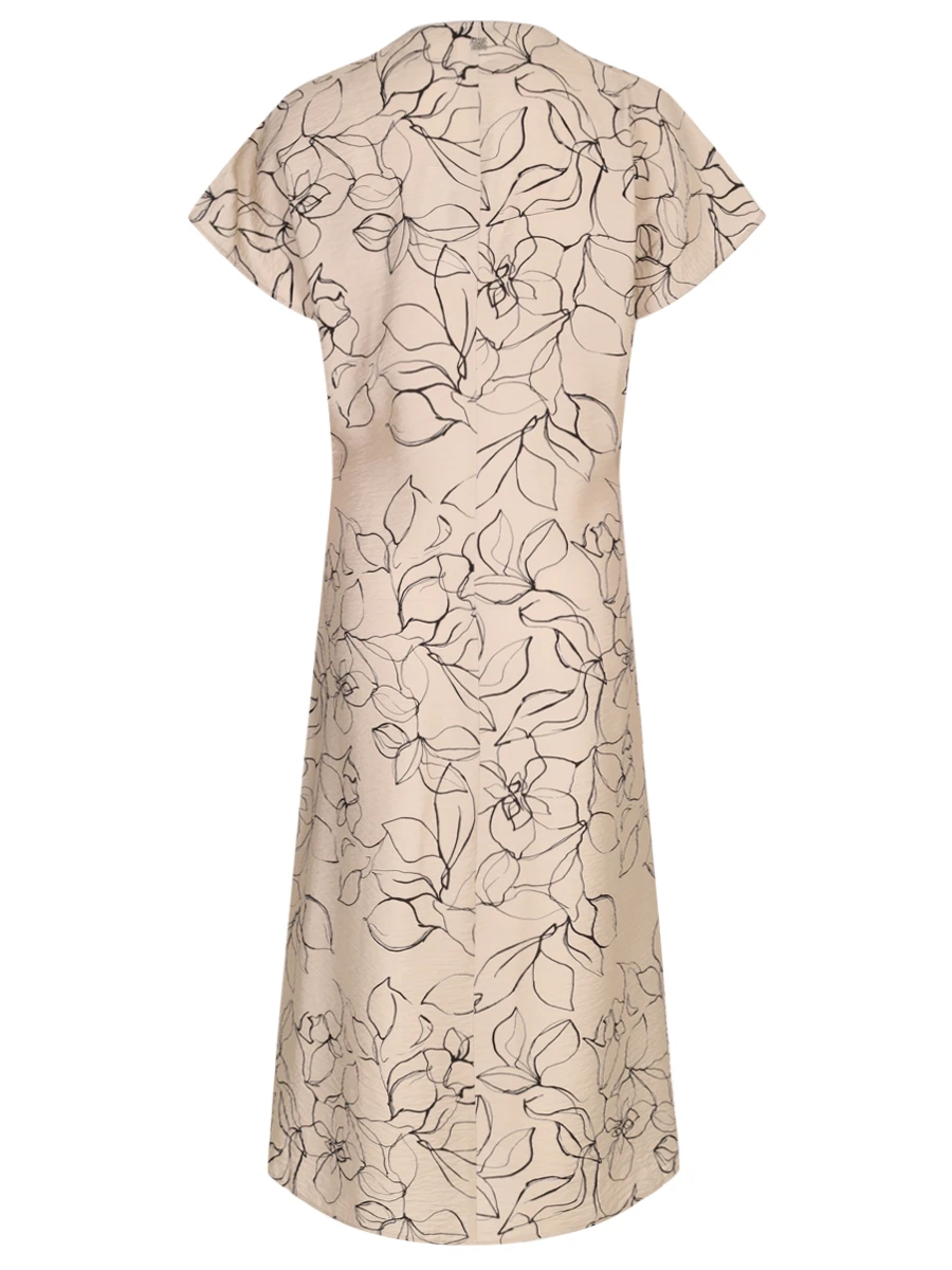 Платье из вискозы PANICALE D361270AB 0235 Бежевый  Фото 2