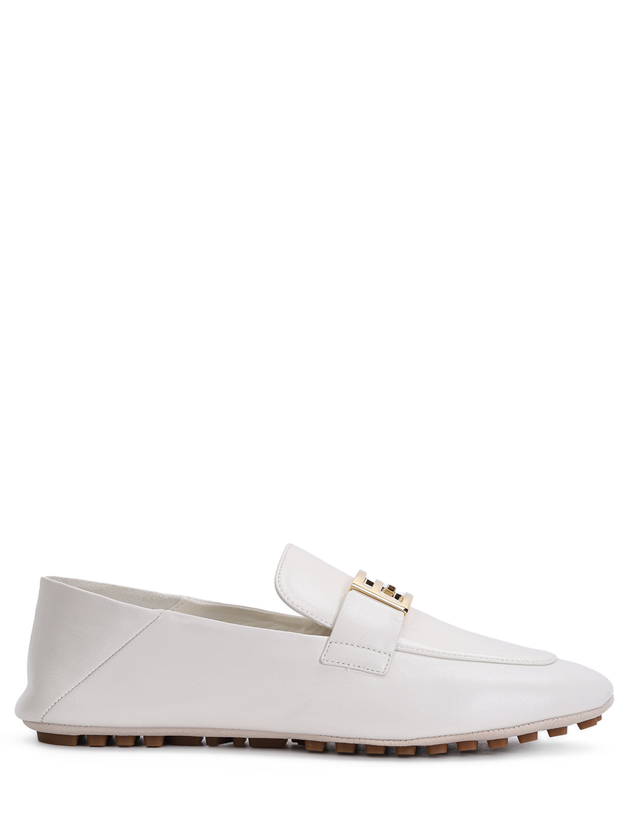 Мокасины кожаные FENDI