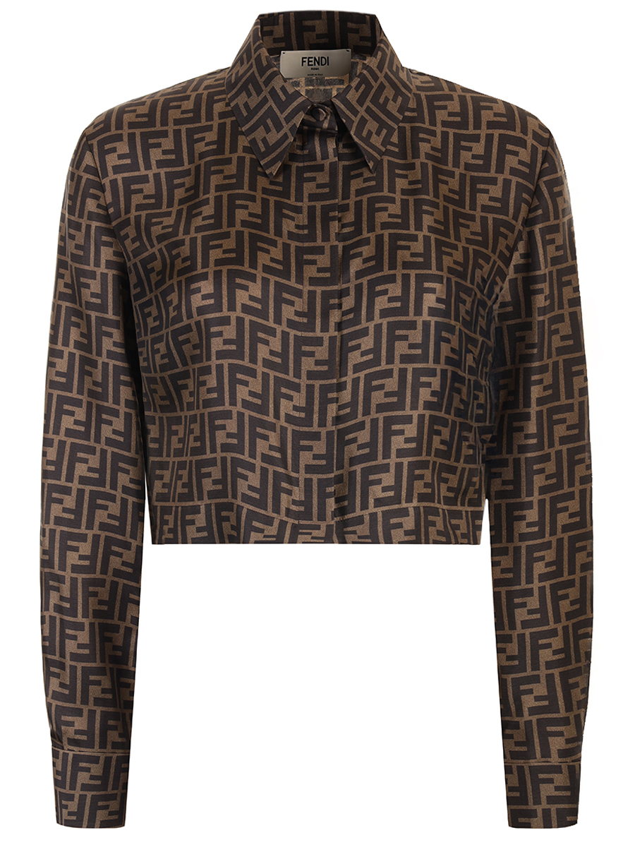 Рубашка шелковая FENDI
