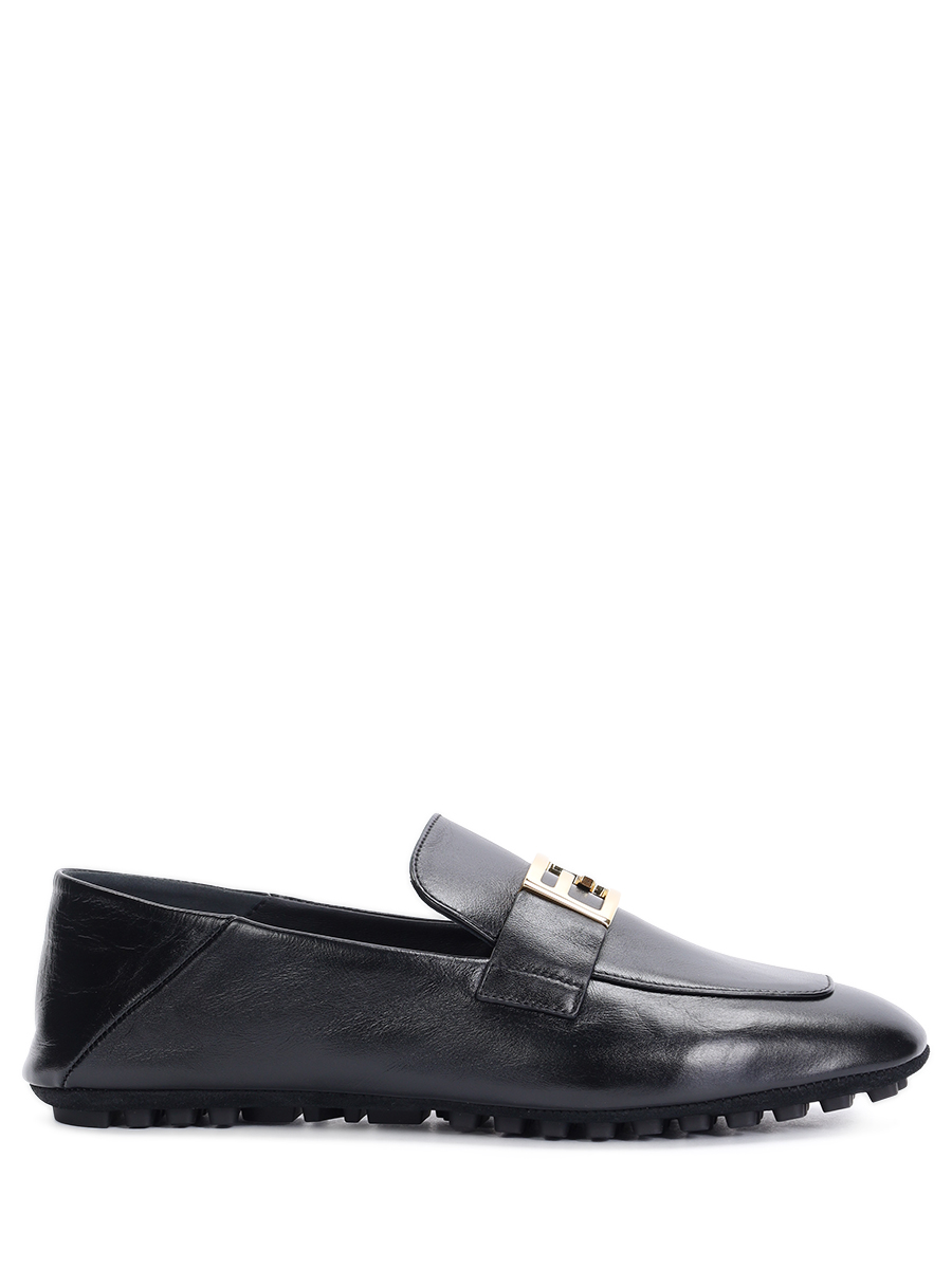 Мокасины кожаные FENDI