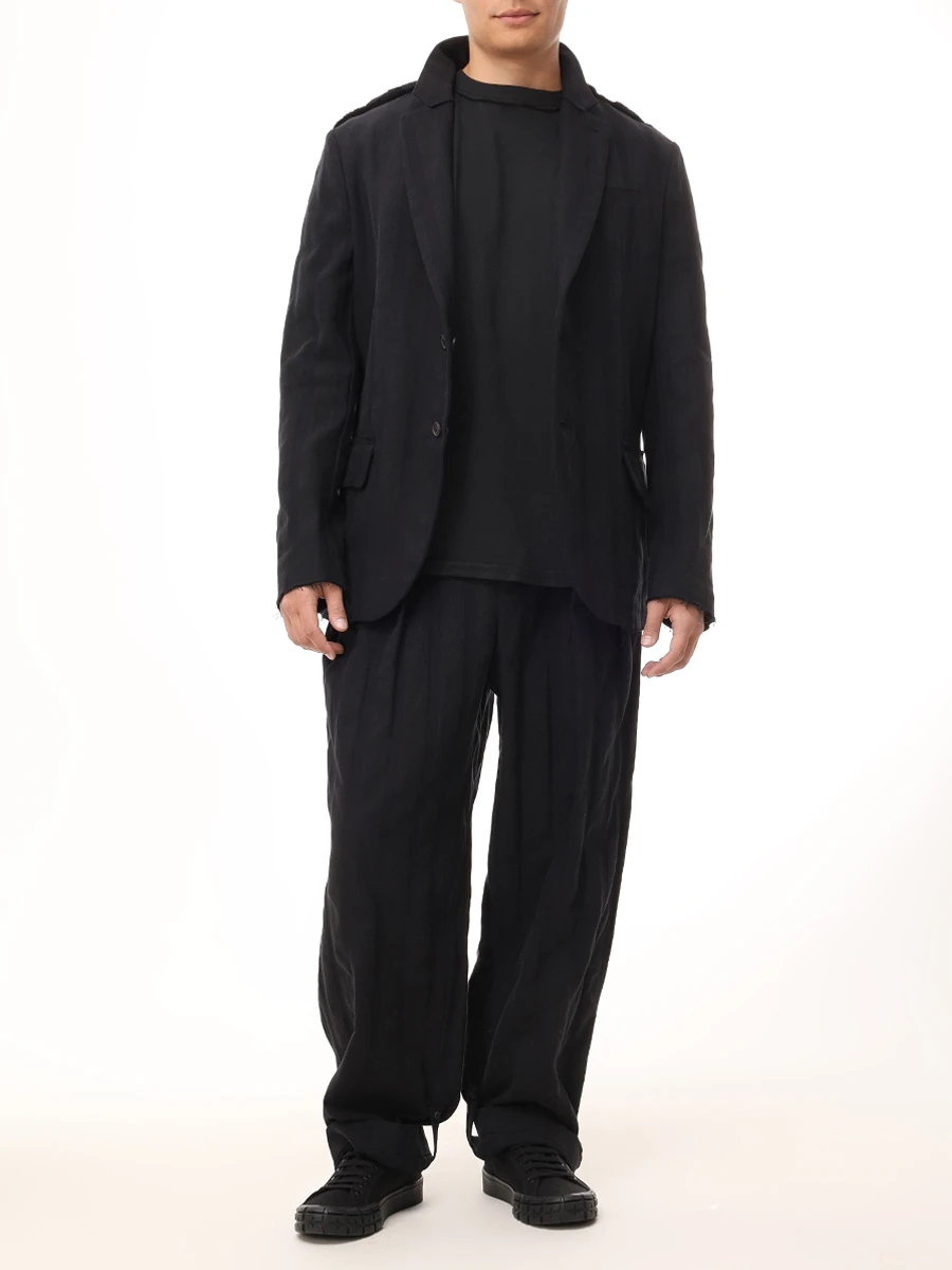 Брюки однотонные IANIS CHAMALIDY MPT794 001 90 225 Черный  Фото 2