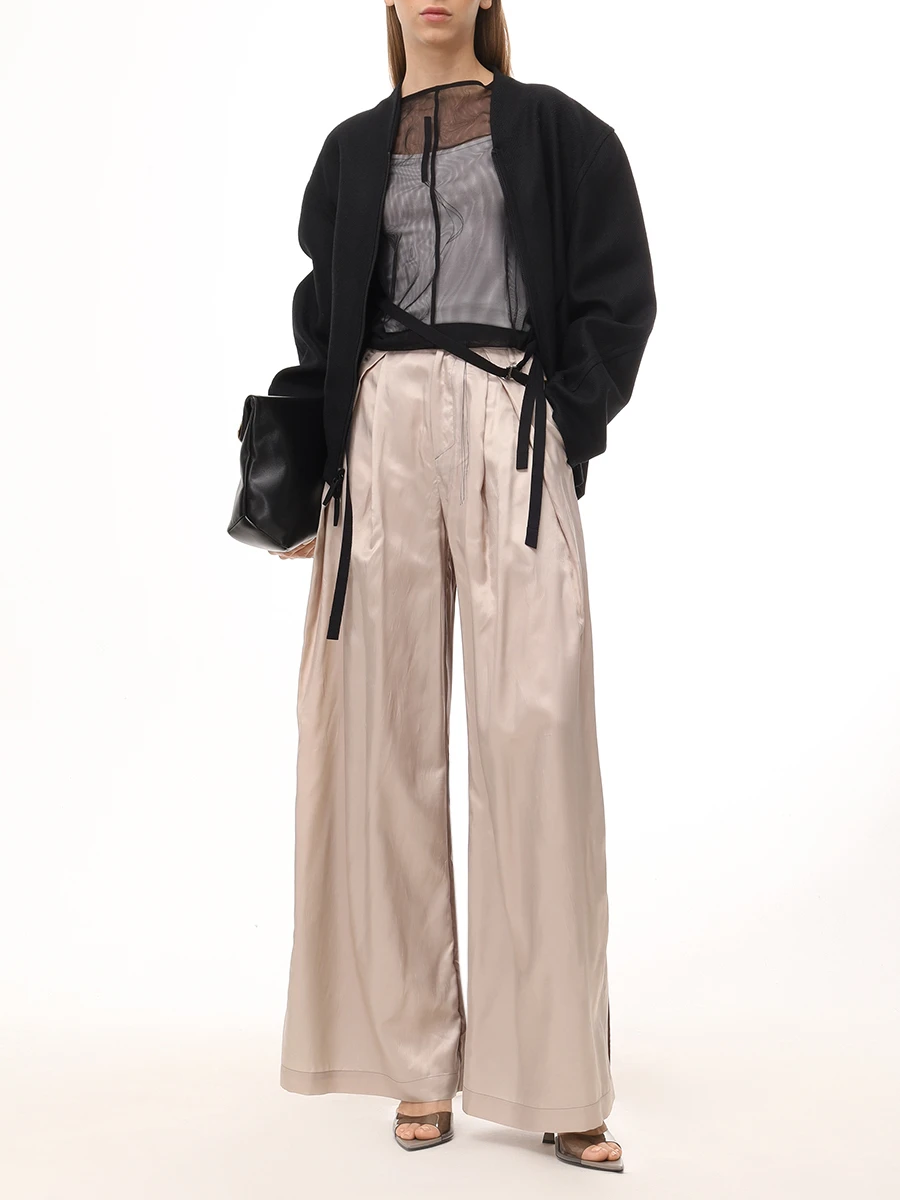 Брюки однотонные IANIS CHAMALIDY WPT701 129 32 225 Бежевый  Фото 2