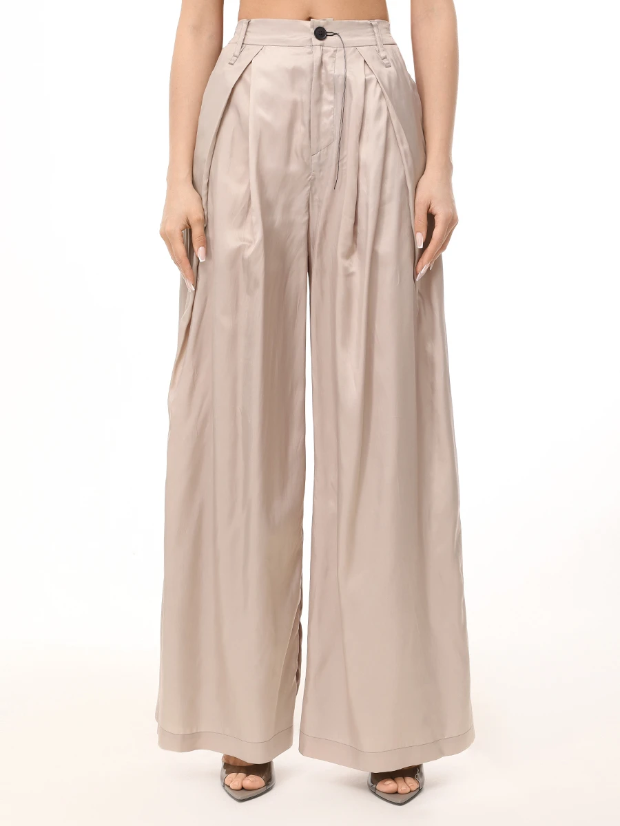 Брюки однотонные IANIS CHAMALIDY WPT701 129 32 225 Бежевый  Фото 4