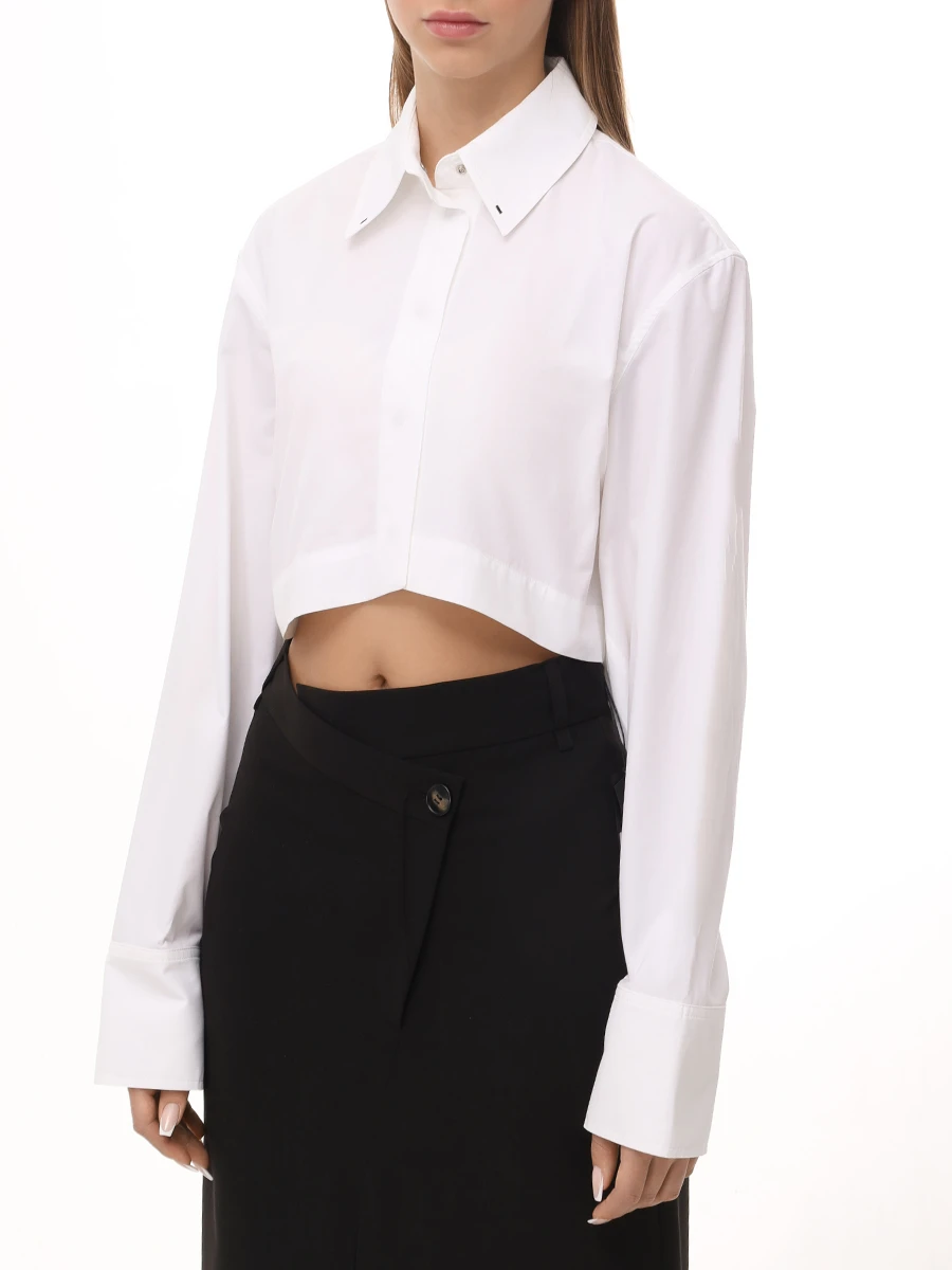 Рубашка хлопковая IANIS CHAMALIDY WSH534 007 10 225 Белый  Фото 4