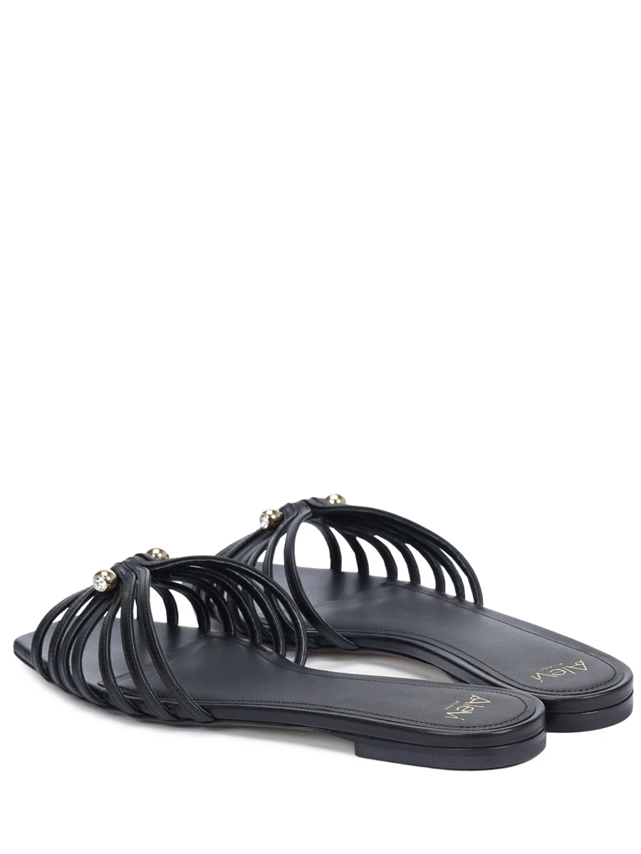 Шлепанцы кожаные Seki ALEVI L25SN006.5.1041997 Черный  Фото 4