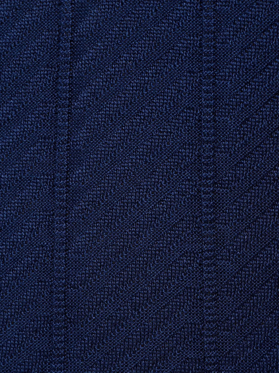 Поло шелковое BERTOLO LUXURY MENSWEAR 902445/002488/1059 Темно- Синий  Фото 6
