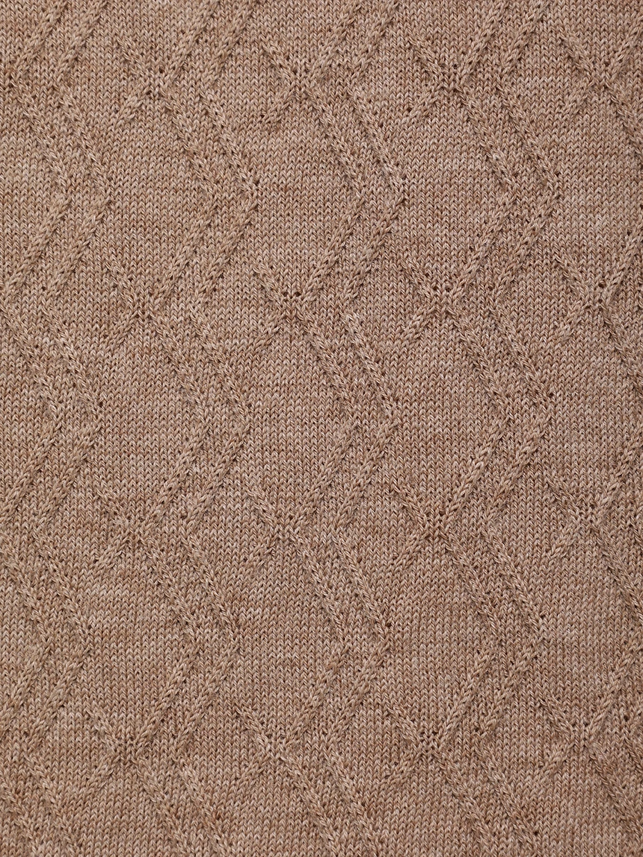 Поло шелковое BERTOLO LUXURY MENSWEAR 902252/002094/0555 Коричневый  Фото 6