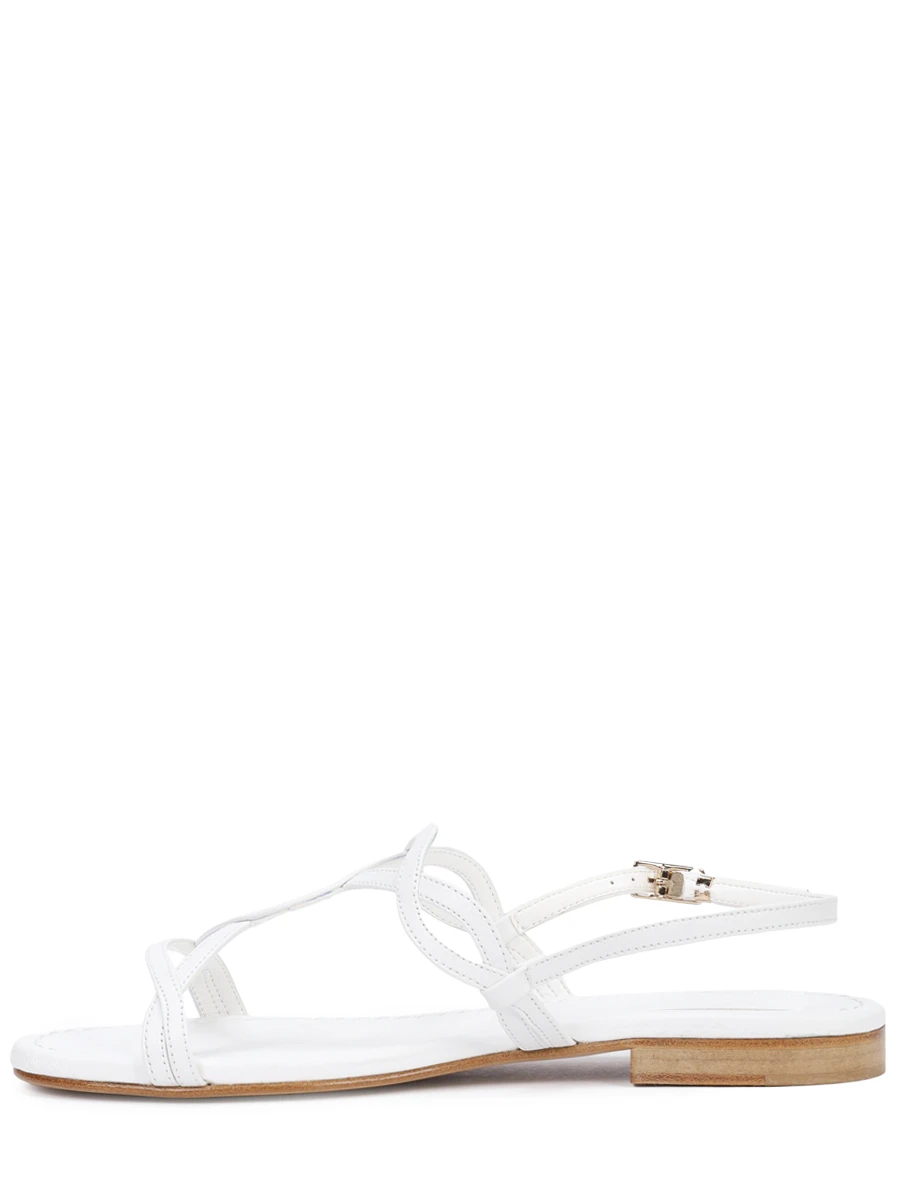 Сандалии кожаные EMANUELA CARUSO CAPRI W47/AT10NAPPABIANCO Белый  Фото 3