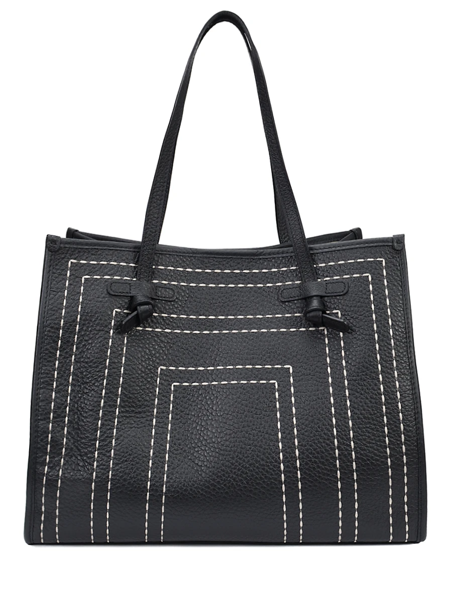 Сумка кожаная Marcella GIANNI CHIARINI BS 11720/232 BLACK-ECRU Черный 