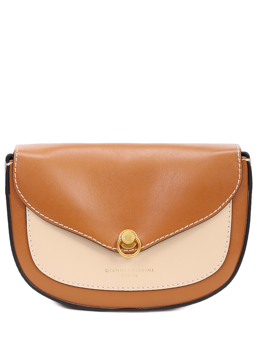 

Сумка кожаная Isa, Коричневый, BS 11426/13967 CARAMEL-CREAM