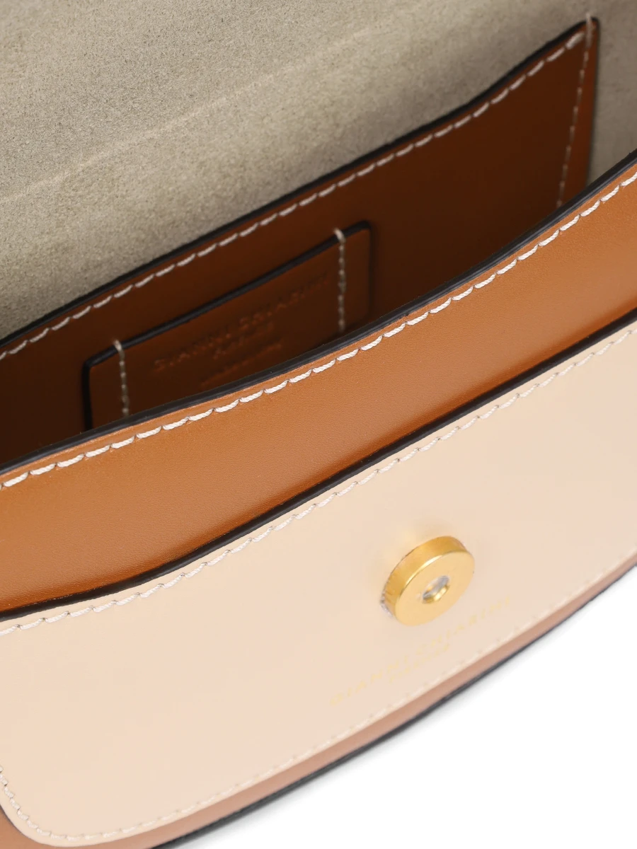 Сумка кожаная Isa GIANNI CHIARINI BS 11426/13967 CARAMEL-CREAM Коричневый  Фото 4