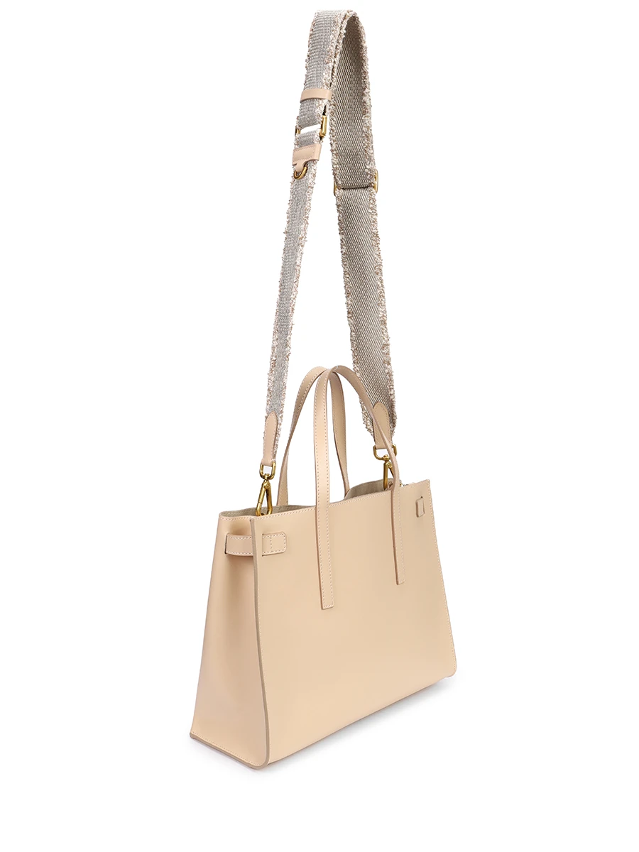 Сумка кожаная Altea GIANNI CHIARINI BS 11041/2971 CREAM Бежевый  Фото 3