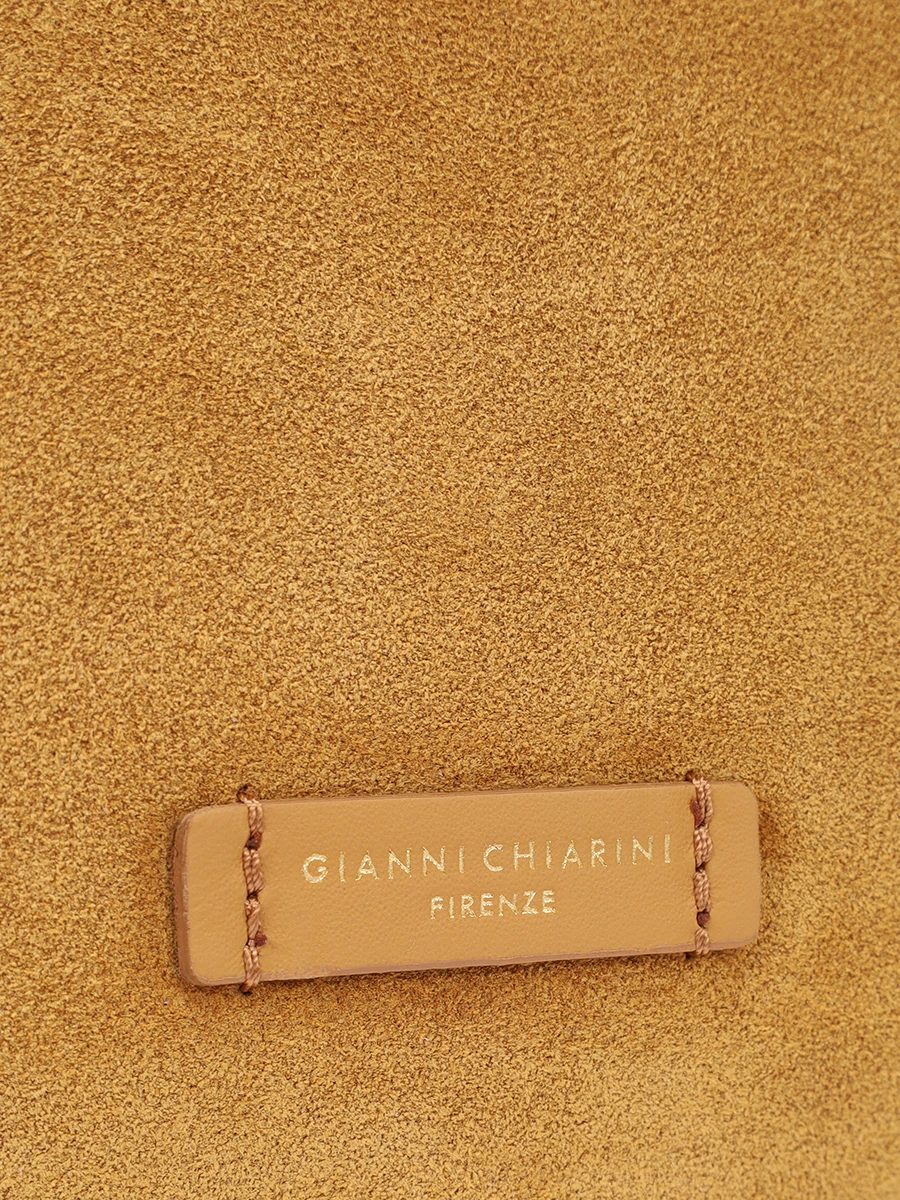 Сумка замшевая Nora GIANNI CHIARINI BS 10225/13956 peanut butter Коричневый  Фото 5