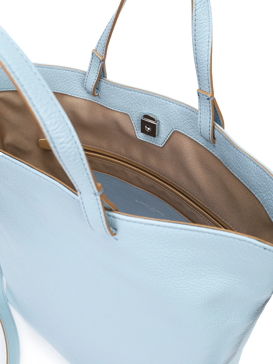 Сумка кожаная Aida GIANNI CHIARINI BS 11595/3615 SKY Голубой  Фото 4