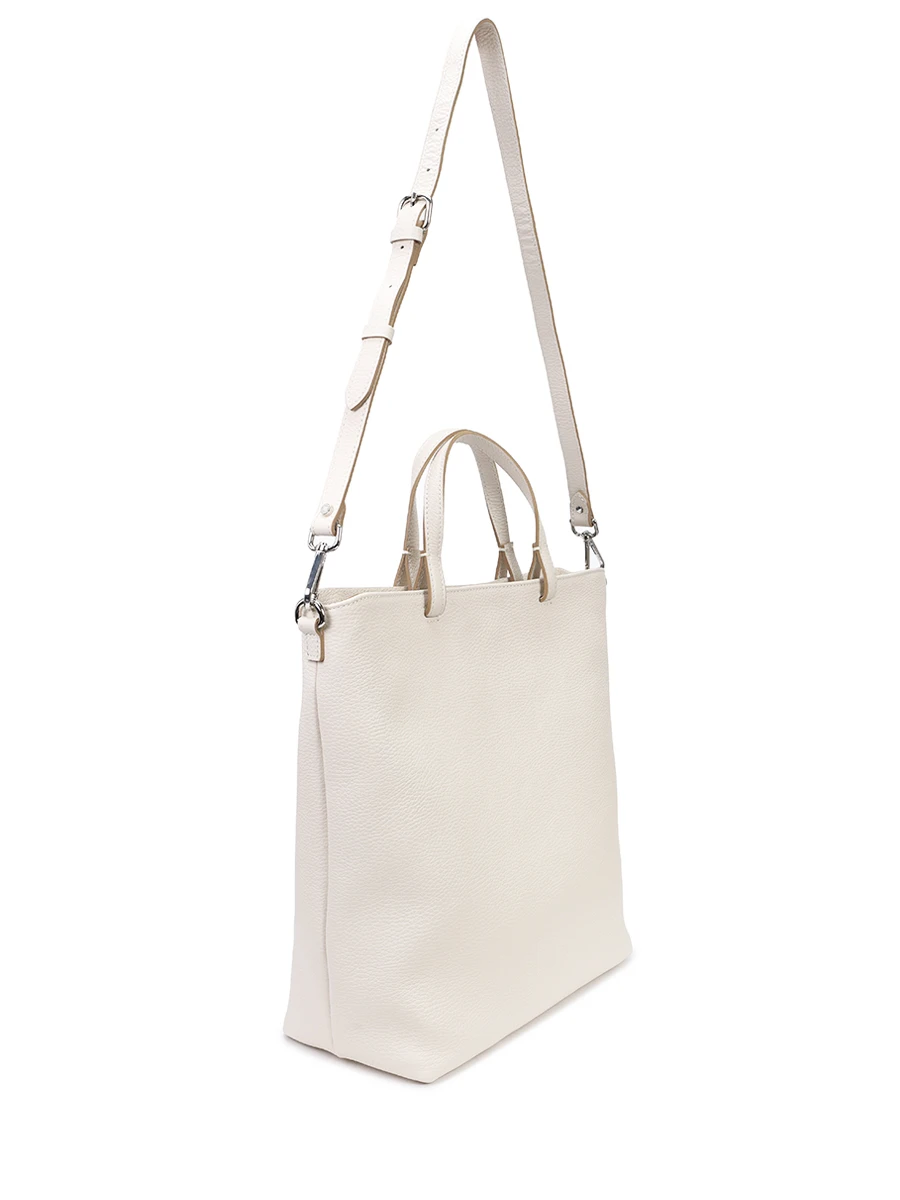 Сумка кожаная Aida GIANNI CHIARINI BS 11595/3890 MARBLE Кремовый  Фото 3