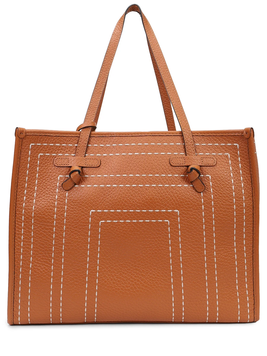 Сумка кожаная Marcella GIANNI CHIARINI BS 11720/13946 CARAMEL-ECRU Коричневый 