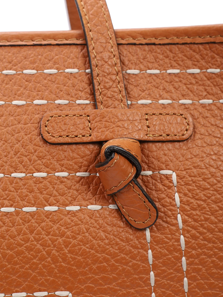 Сумка кожаная Marcella GIANNI CHIARINI BS 11720/13946 CARAMEL-ECRU Коричневый  Фото 6