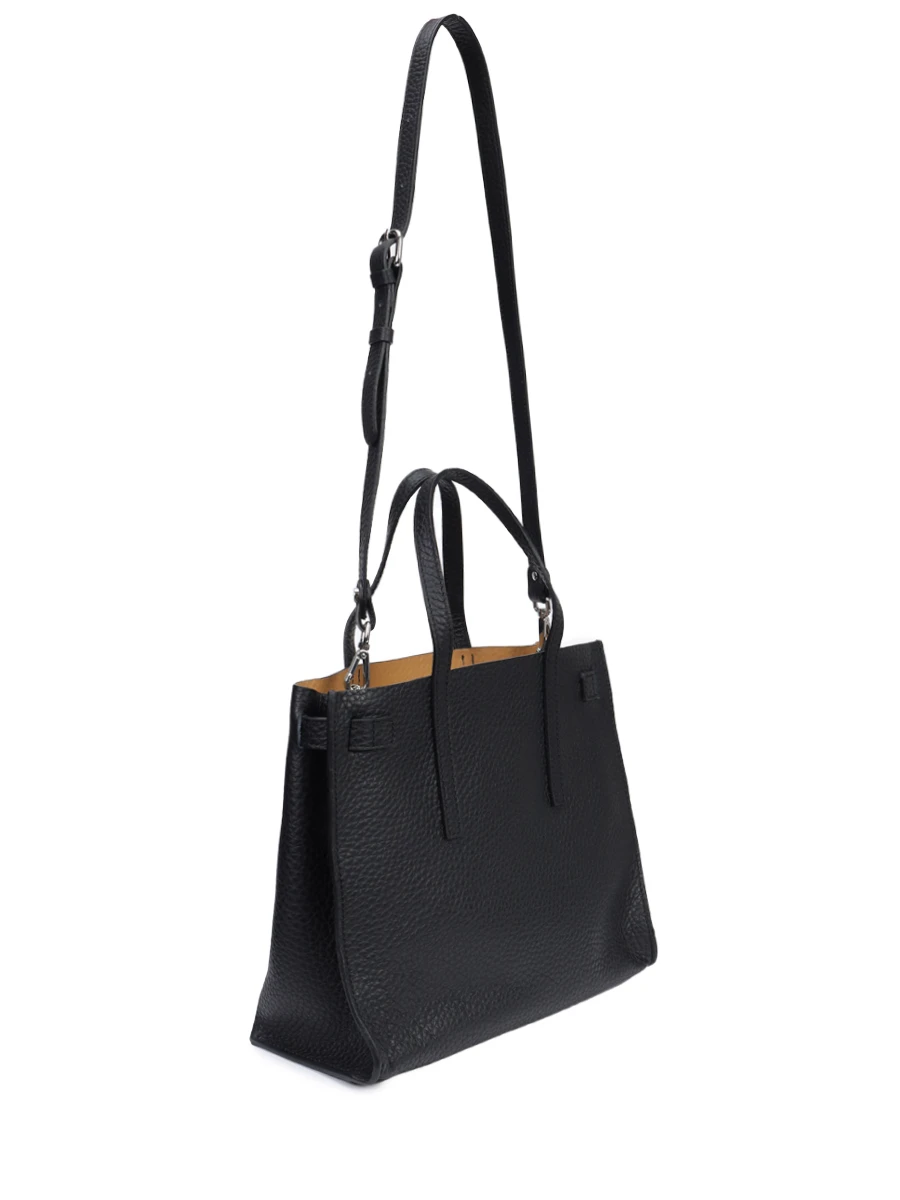 Сумка кожаная Altea GIANNI CHIARINI BS 11646 RNGDBL-2566 BLACK-NATUR Черный  Фото 3
