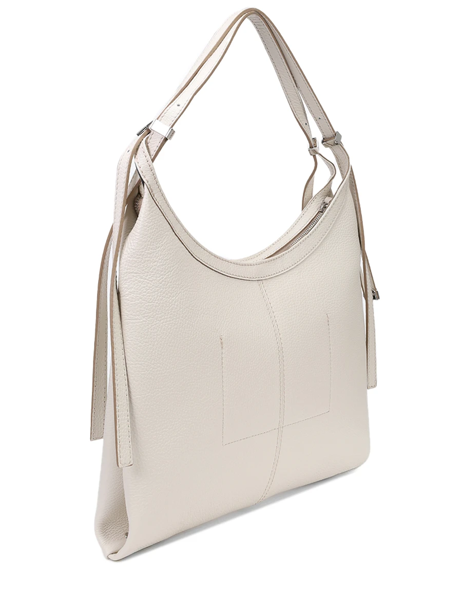 Сумка кожаная Norma GIANNI CHIARINI BS 11320/3890 MARBLE Кремовый  Фото 3