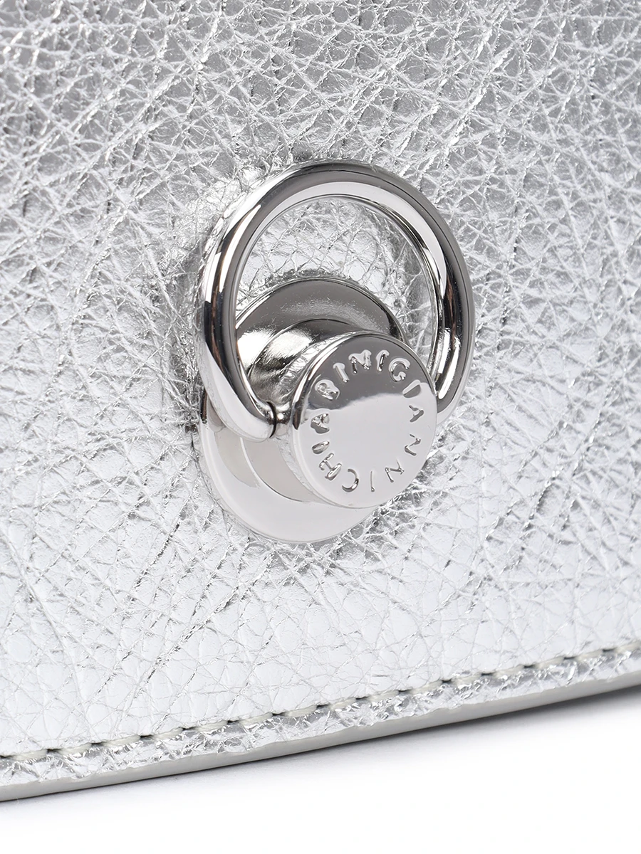 Сумка кожаная Deva GIANNI CHIARINI BS 13724/359 SILVER Серебряный  Фото 5