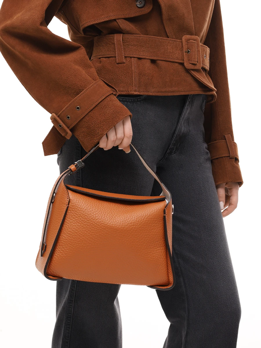 Сумка кожаная Penelope GIANNI CHIARINI BS 11351/13857 CARAMEL-SAND Коричневый  Фото 2