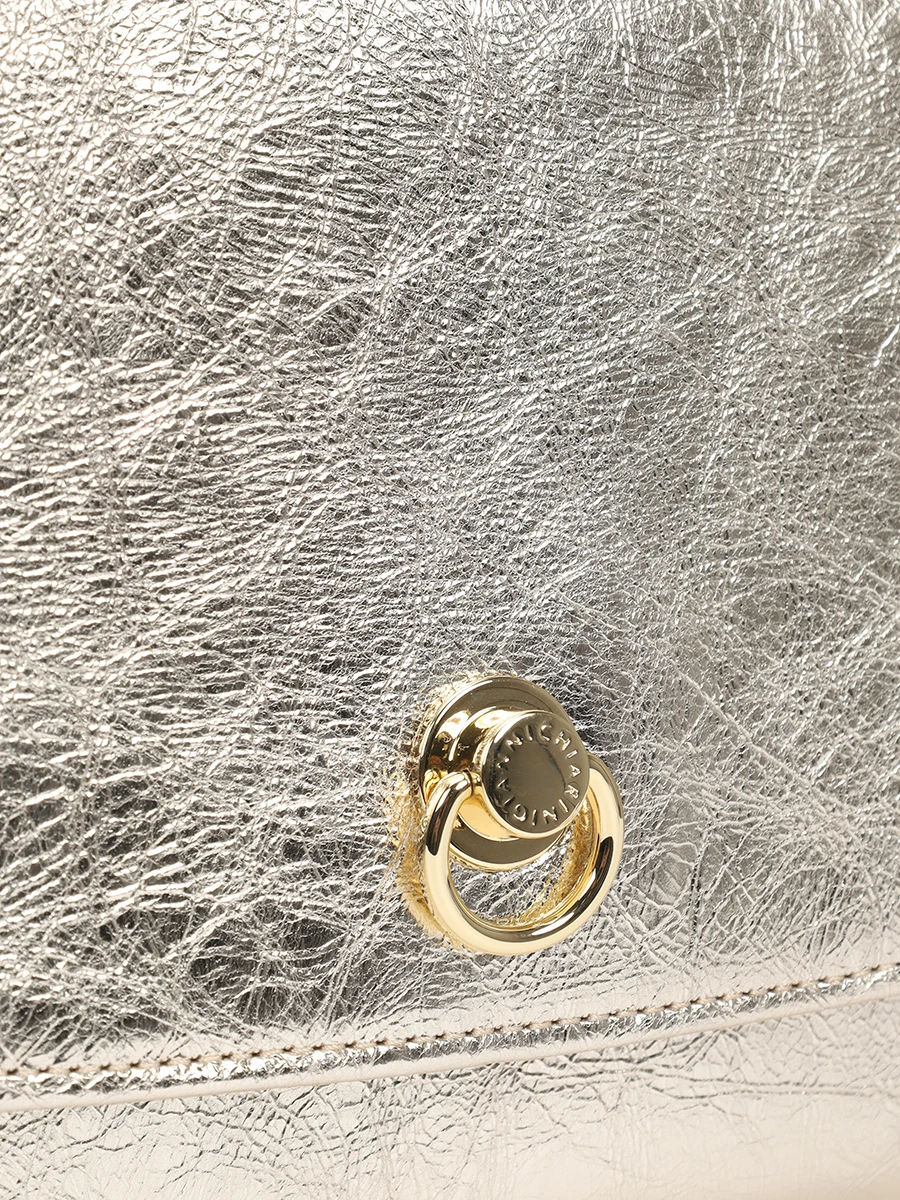Сумка кожаная Isa GIANNI CHIARINI BS W-50107/571 PLATINUM Золотой  Фото 5