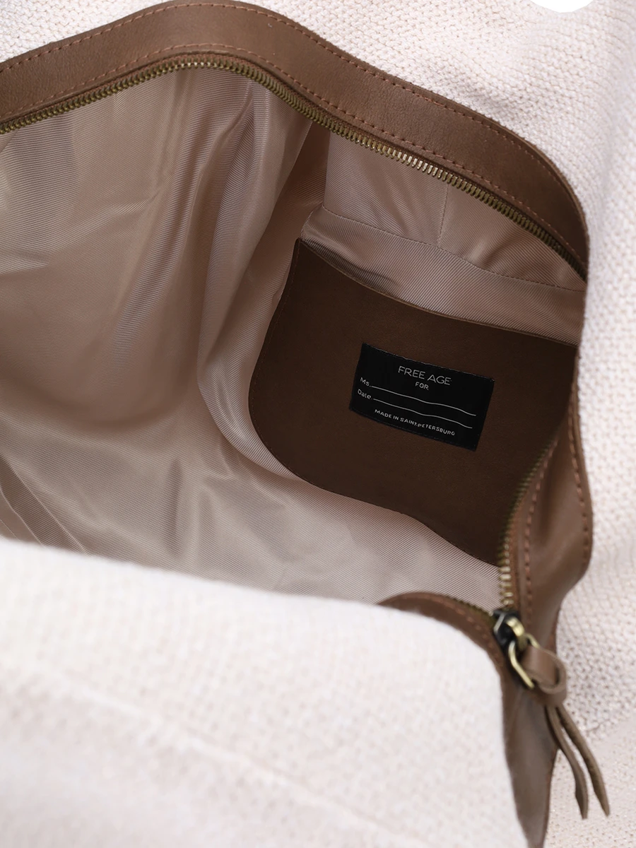 Сумка текстильная FREE AGE WS24.BG001.7001.102 Коричневый  Фото 4