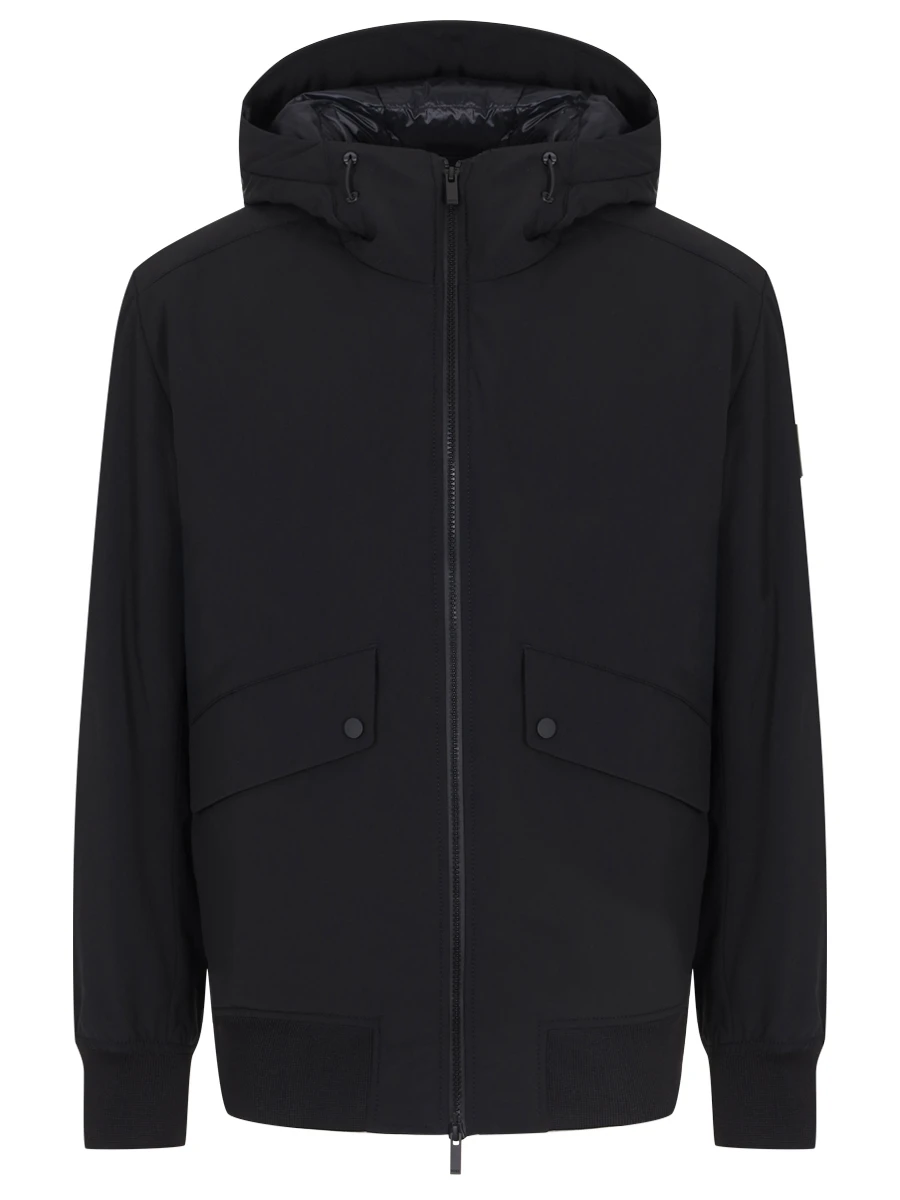 Пуховик однотонный BOSS 50534954/001 Черный 
