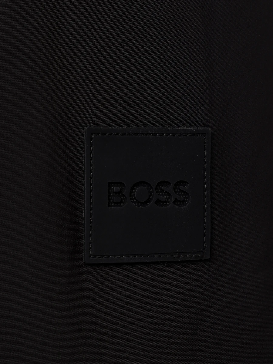 Пуховик однотонный BOSS 50534954/001 Черный  Фото 5