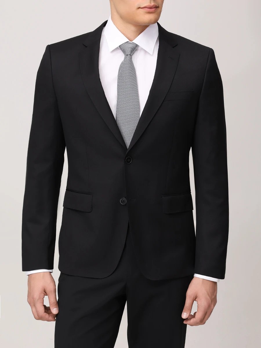 Пиджак шерстяной BOSS 50469171/001 Черный  Фото 4