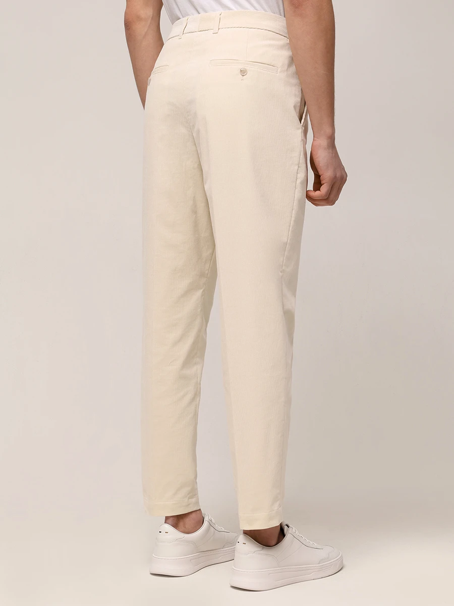 Брюки вельветовые BOSS 50534855/131 Бежевый  Фото 3