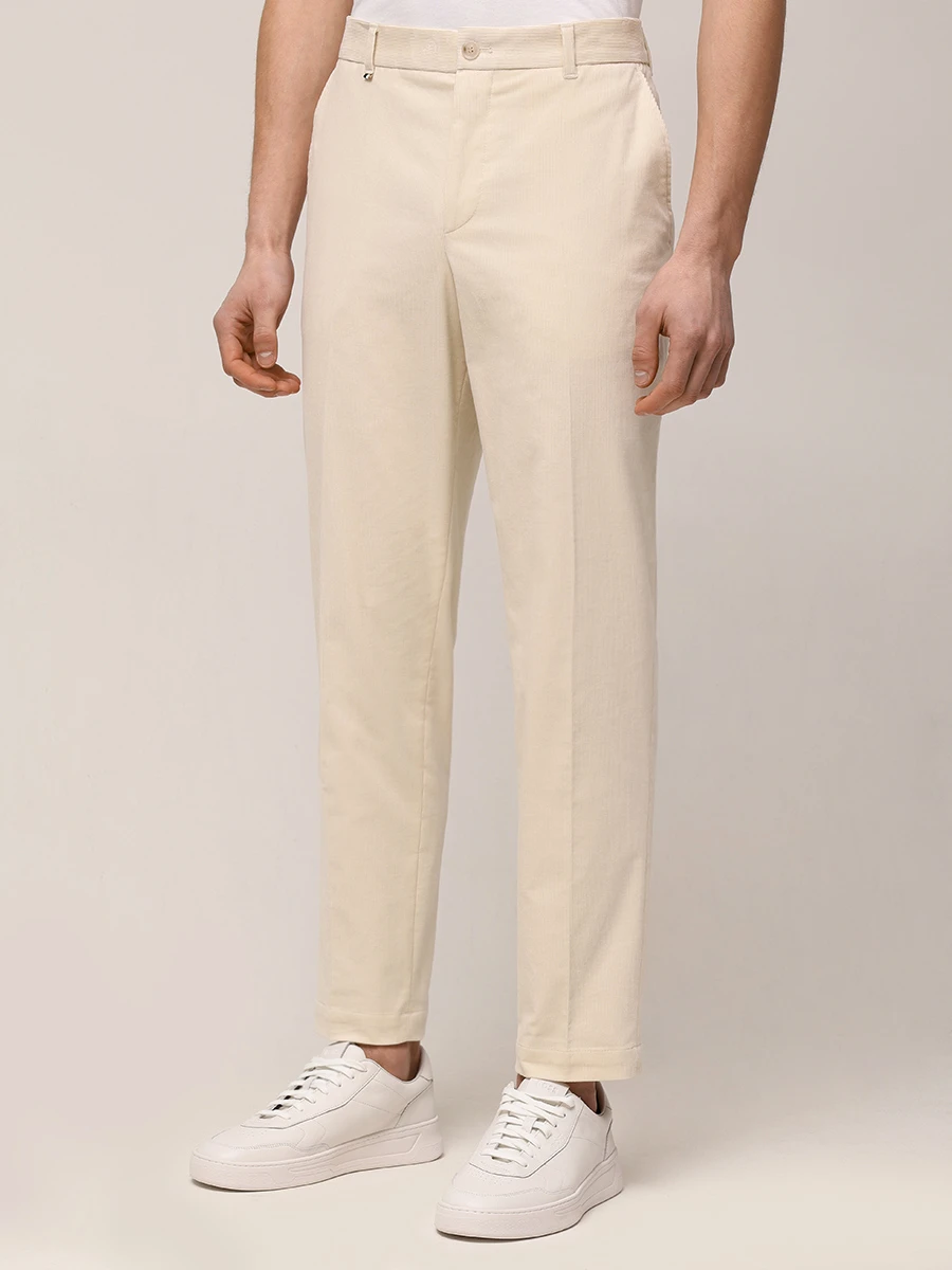 Брюки вельветовые BOSS 50534855/131 Бежевый  Фото 4