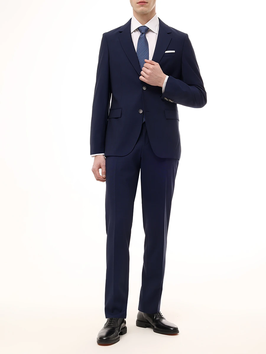 Костюм Slim Fit шерстяной BOSS 50534889/425 Синий  Фото 2