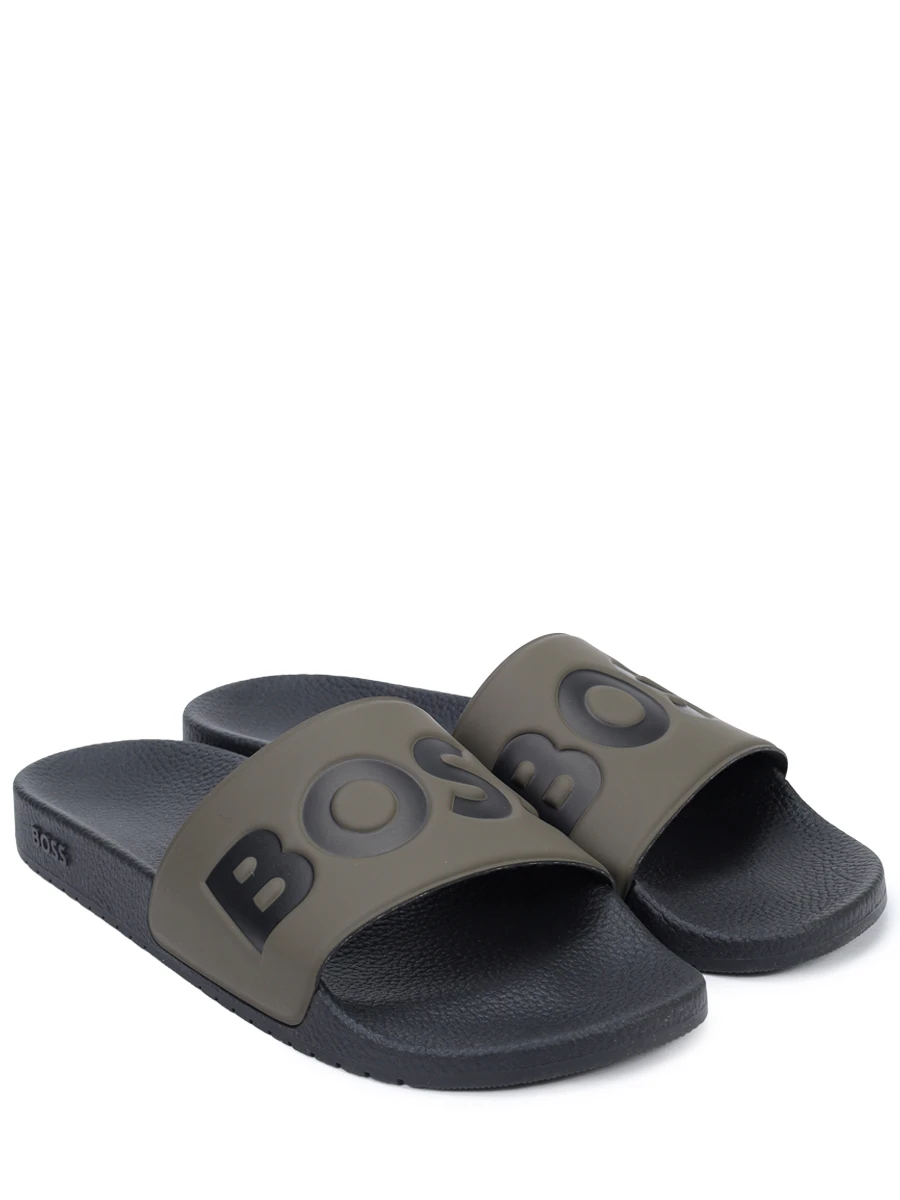 Шлепанцы резиновые Aryeh BOSS 50536835/342 Хаки  Фото 2